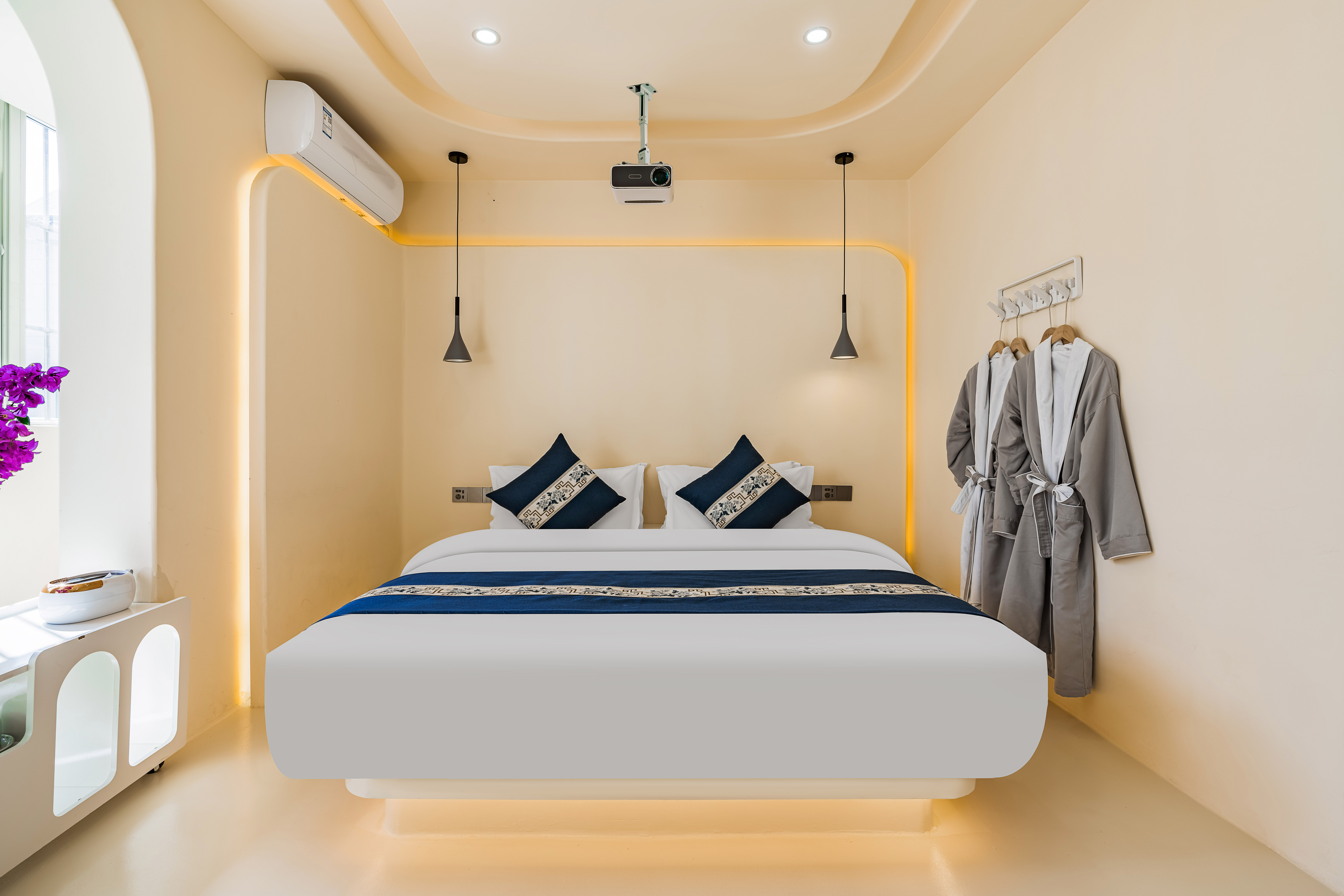 冰岛梦境别墅大床房[100寸1080P投影+智能马桶]