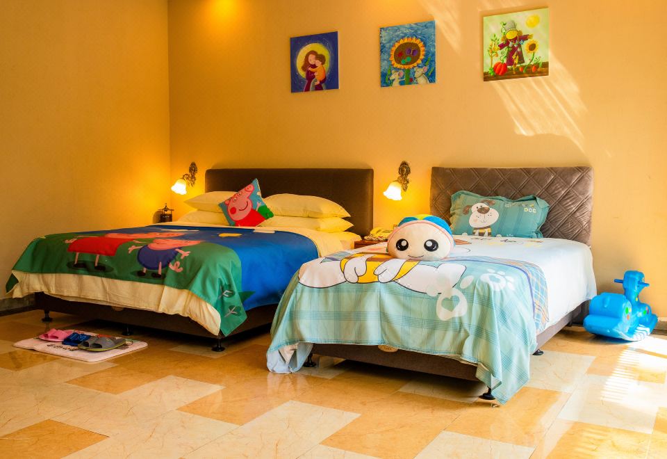 心悦谷池畔亲子别墅-独立庭院-私汤泡池