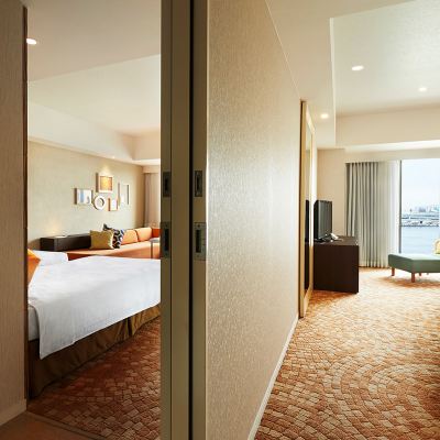 豪華四人可加床連通房，禁菸 環球影城港灣飯店優惠