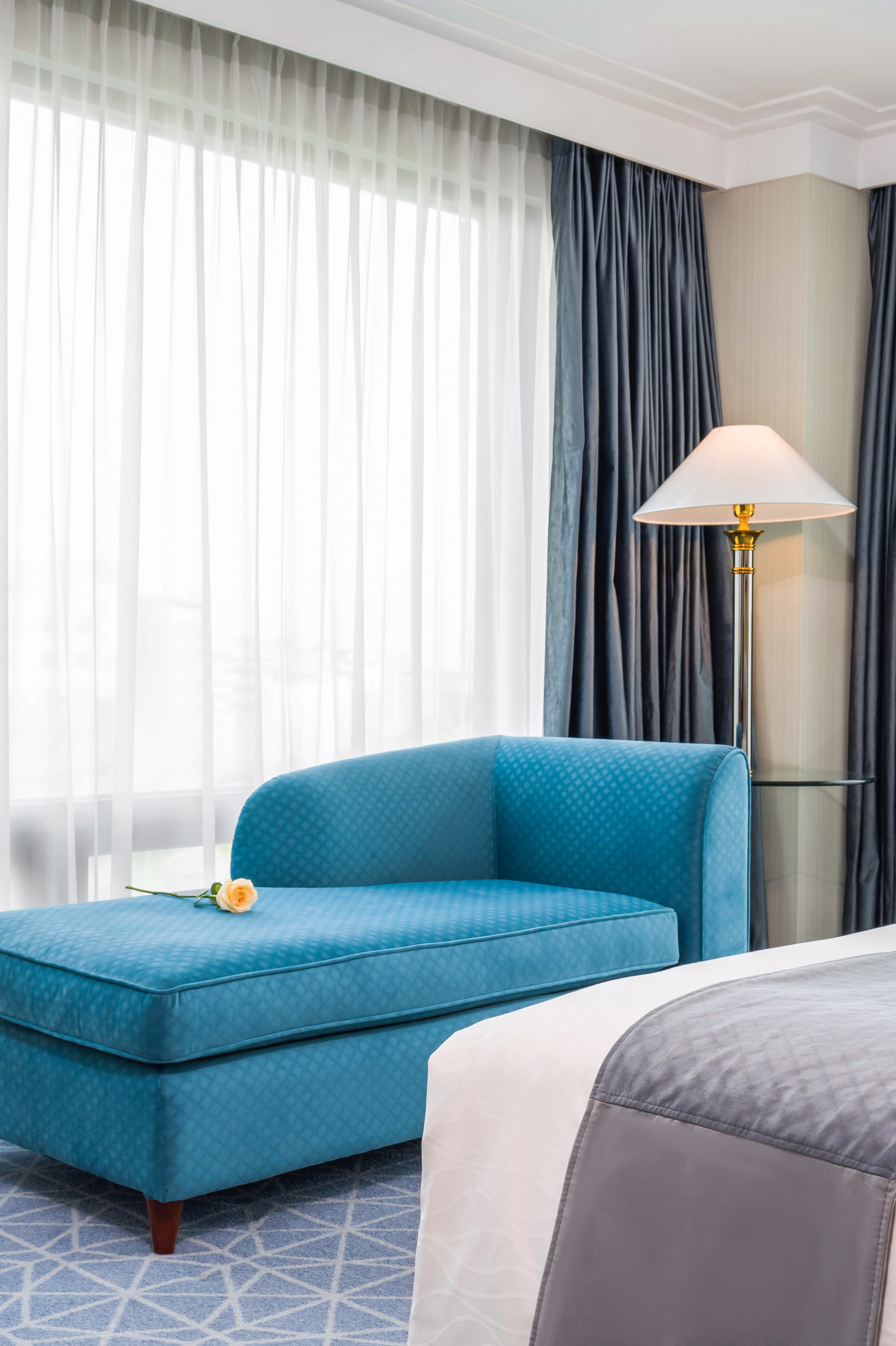 家庭双卧套房 双卧室可隔断 大落地窗