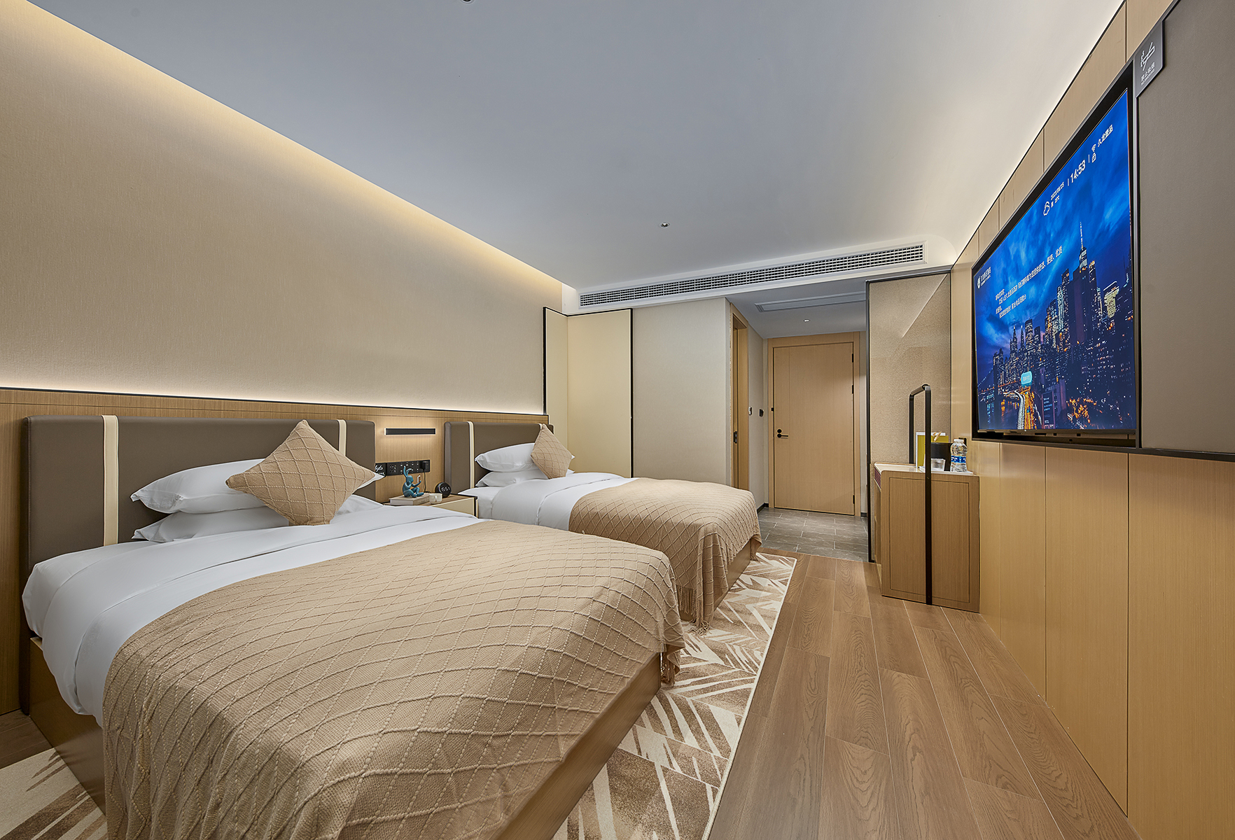 豪华双床房（智能客控+记忆枕+冰箱+空调）