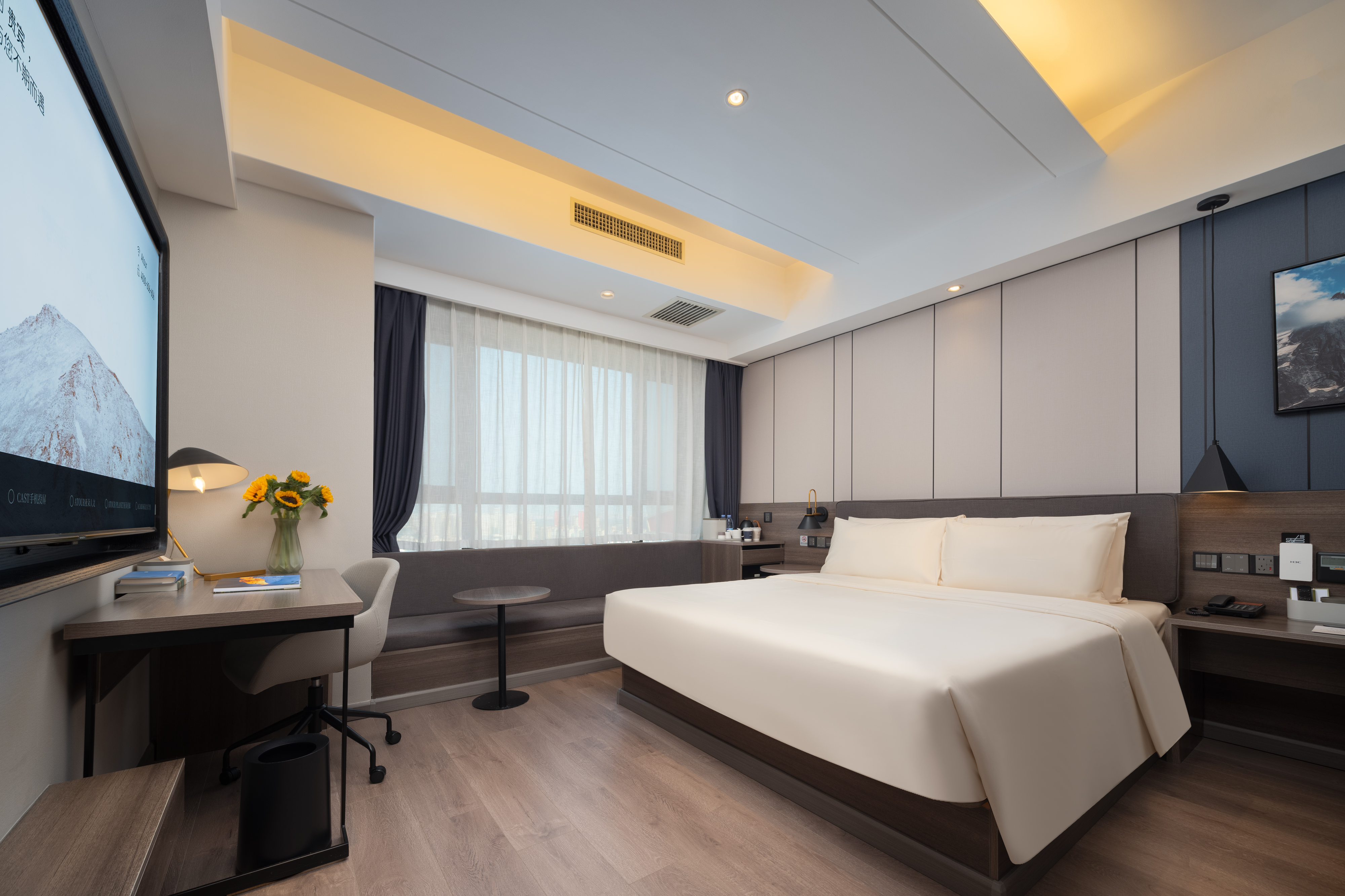 高級園景大床房（手機投屏＋加濕器）