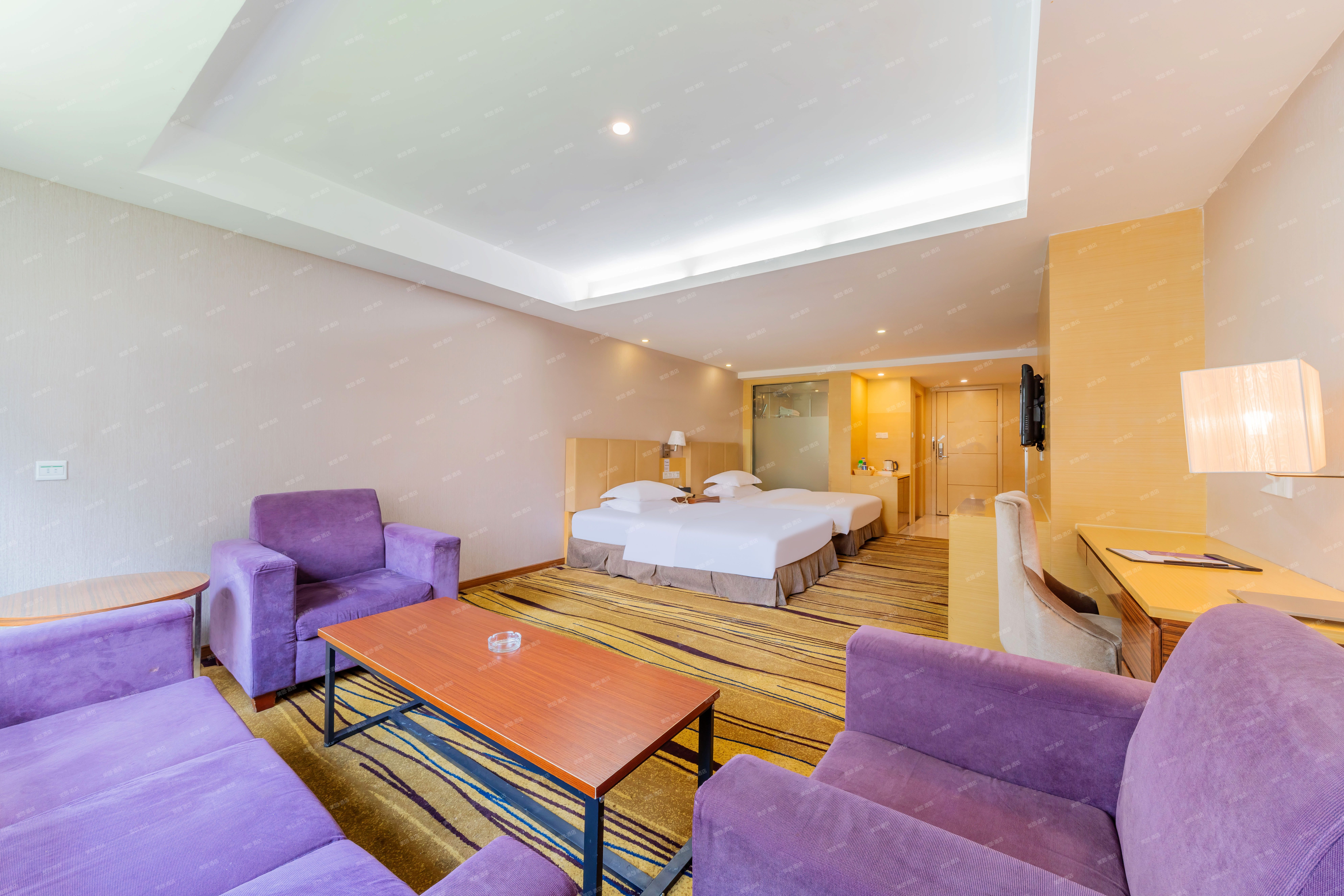 紫悦豪华双人房（城市景观+大空间）