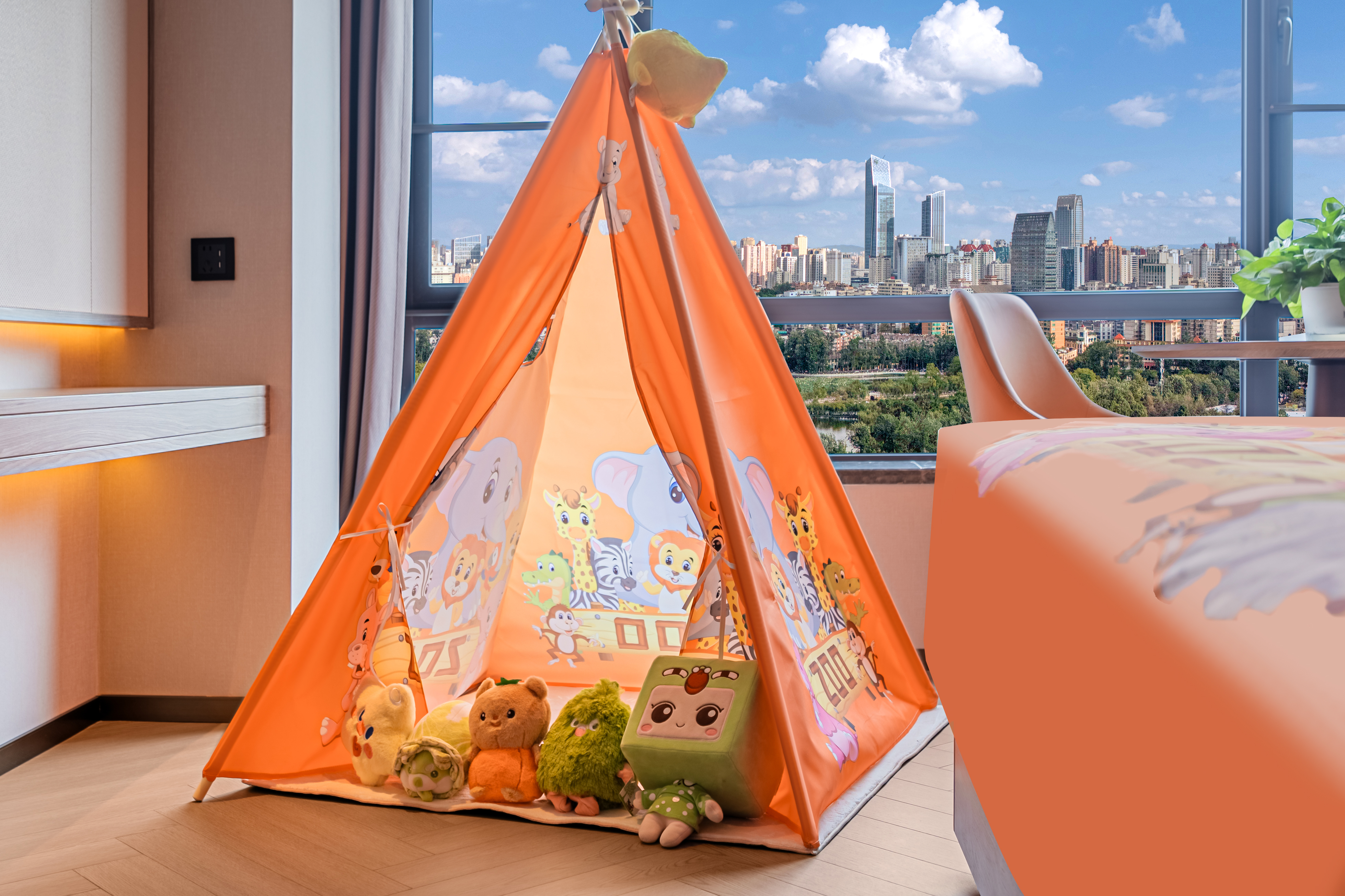 花园亲子主题双床房（小童帐篷+智能客控+mini吧）