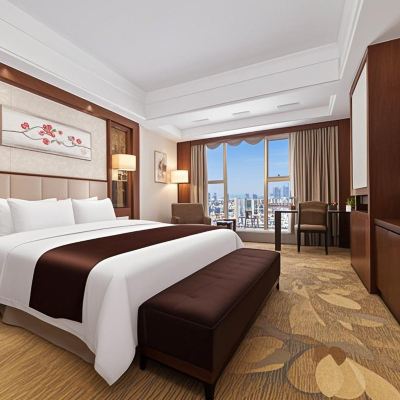 『精英商務』大床房〔高空夜景｜雲感好眠枕｜辦公桌〕 東莞滙麗華酒店優惠