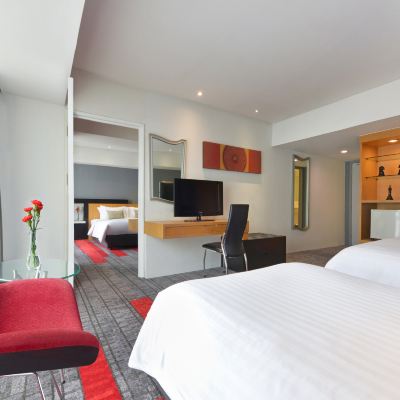 豪華雙床連通房 伯萊爾曼谷飯店 SHA Extra Plus優惠