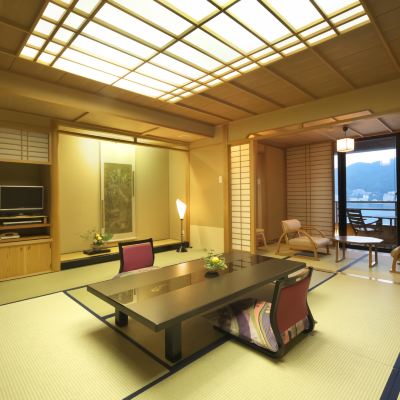 檜風呂付き和室 湖側 花水庭 おおや クーポン