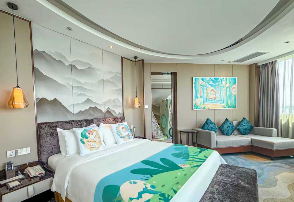 恐龙蛋主题亲子套房