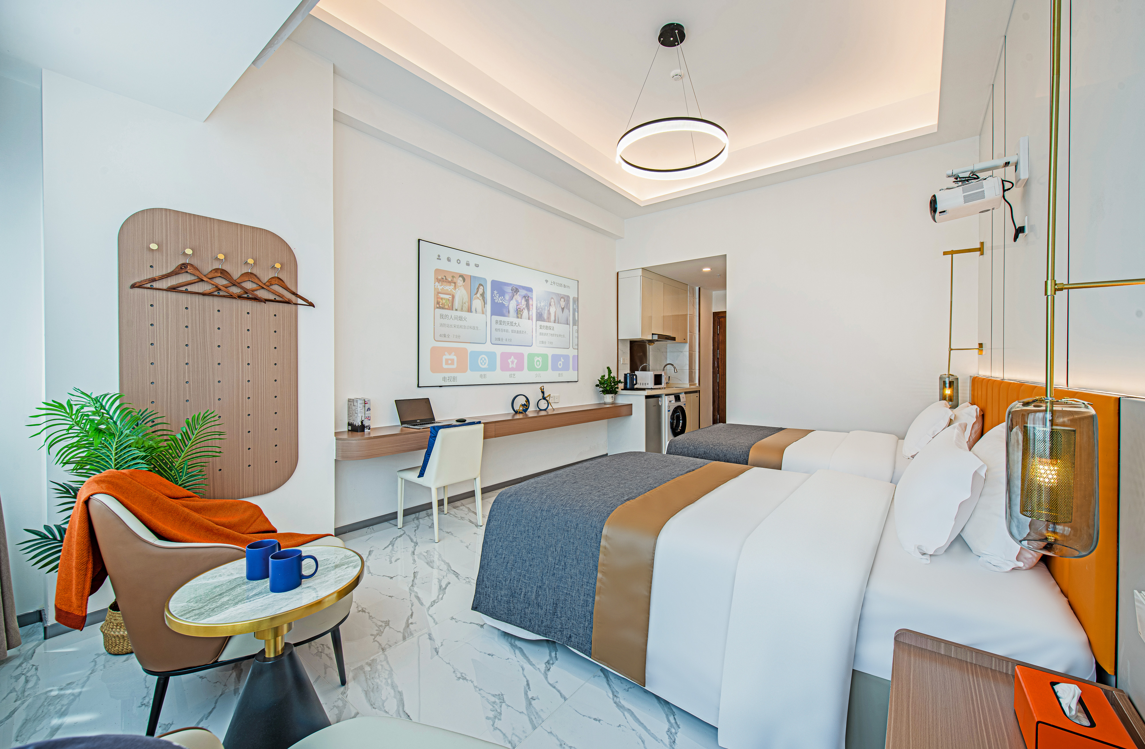 巨幕观影双床房【百寸屏幕+4K高清】