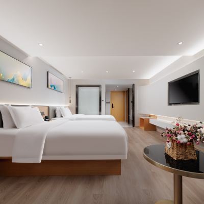 扶搖丨覓雲景觀雙床房【樓層高-智能客控制-辦公桌】 貴陽斯邁卡爾頓飯店（觀山湖區貴陽北站店）優惠