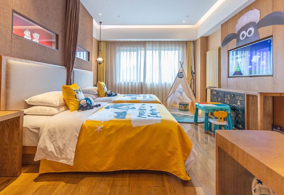 小羊肖恩亲子双床房