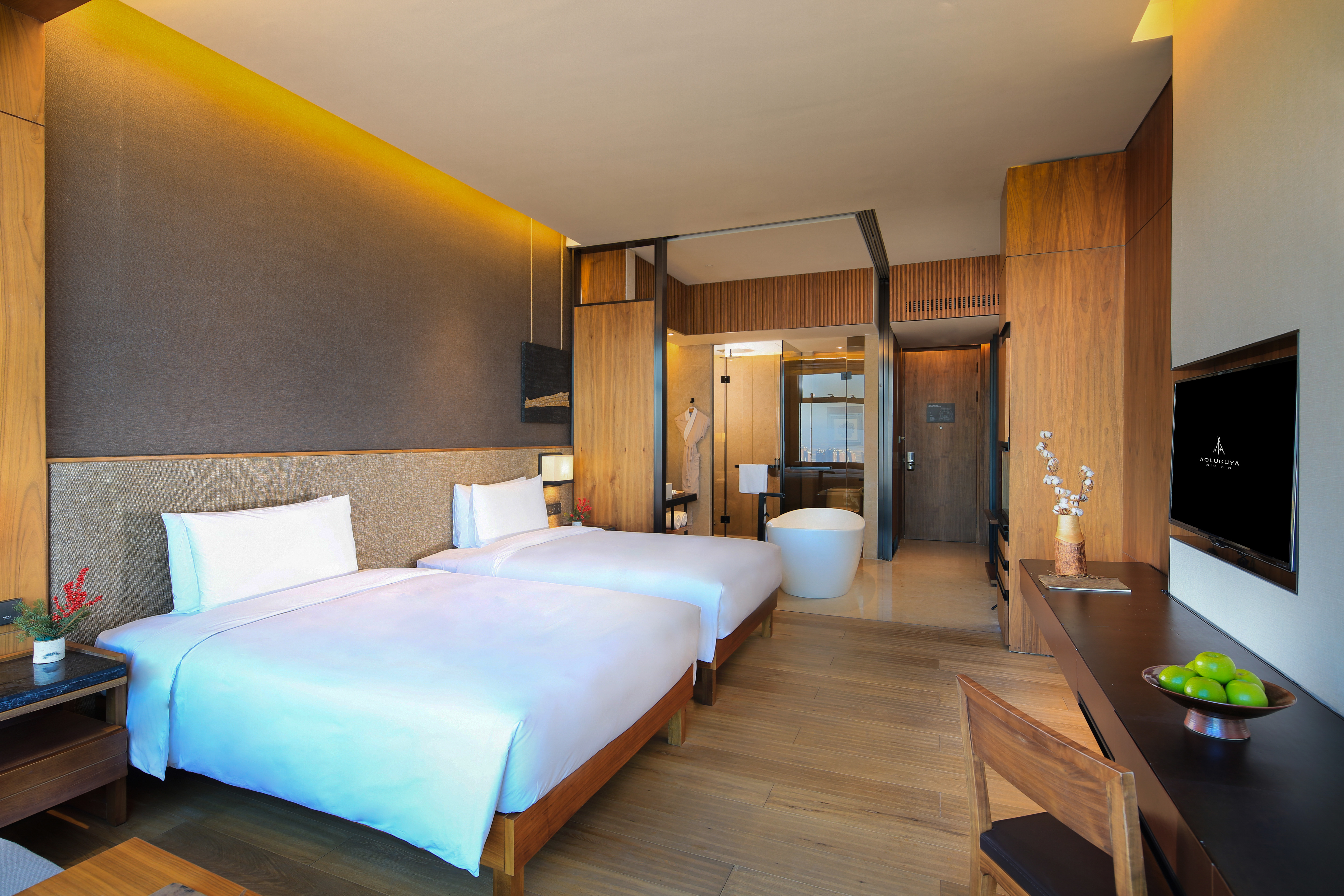 撮羅子-樂水雙床房