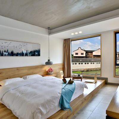 私享陽台臨河浴缸套房 蘭舍設計飯店（烏鎮西柵景區南門店）優惠
