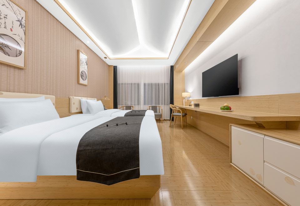 幽篁居双床房 | 徕芬吹风机| 空气净化器|记忆枕