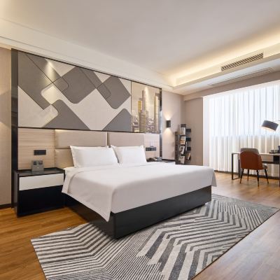 影院套房【百寸觀影巨幕+高層+賽諾透氣枕深睡床墊】 非繁城品酒店·新會步行街店優惠