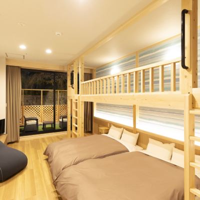 【禁煙】スーペリアツイン ダブルベッド ロフトルーム 内風呂なし(眺望なし) 湯快リゾート あわら温泉 青雲閣 クーポン