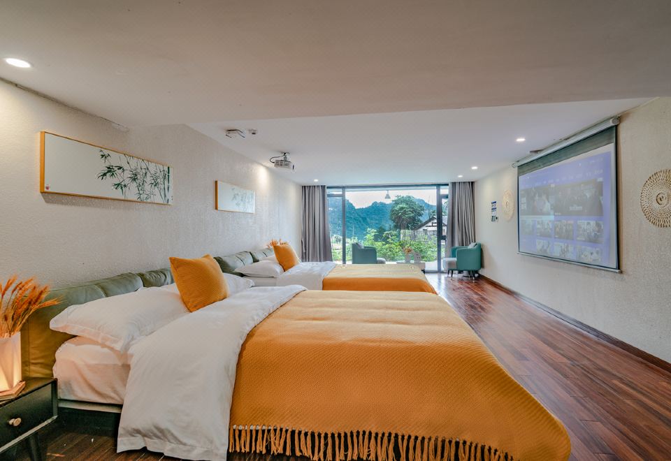 揽云轩?180°山景观影双床房丨95寸巨幕观影