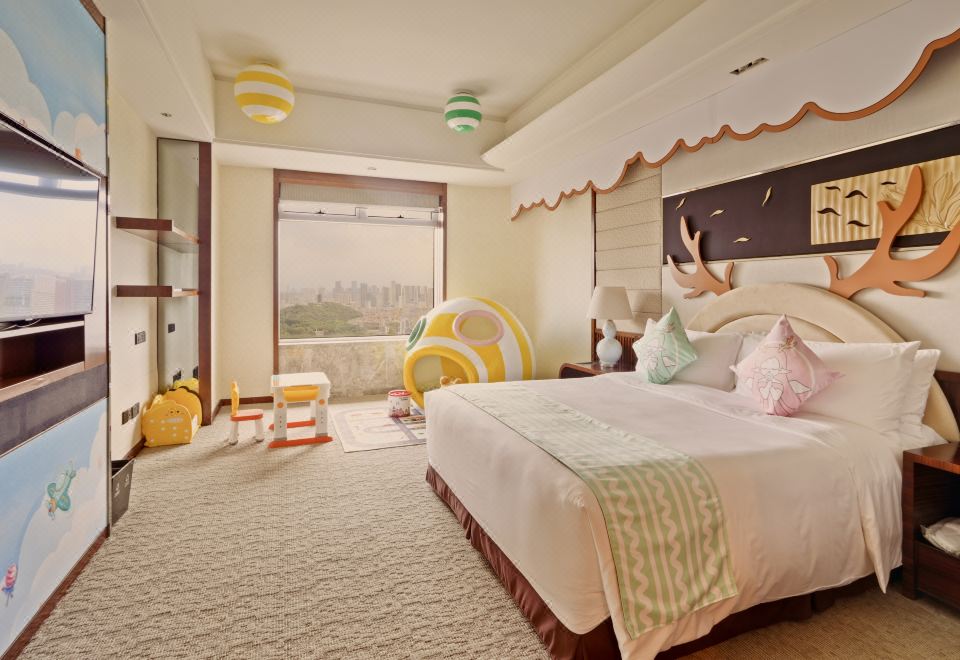 糖果飞屋豪华湖景大床房（乐高墙丨俏皮鱼嘴）