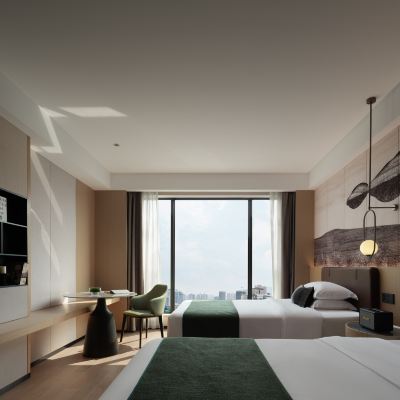 靜謐雅緻｜雙床房+小米體重秤+金可兒床墊 桂林灕江泊雅飯店（兩江四湖東西巷店）優惠