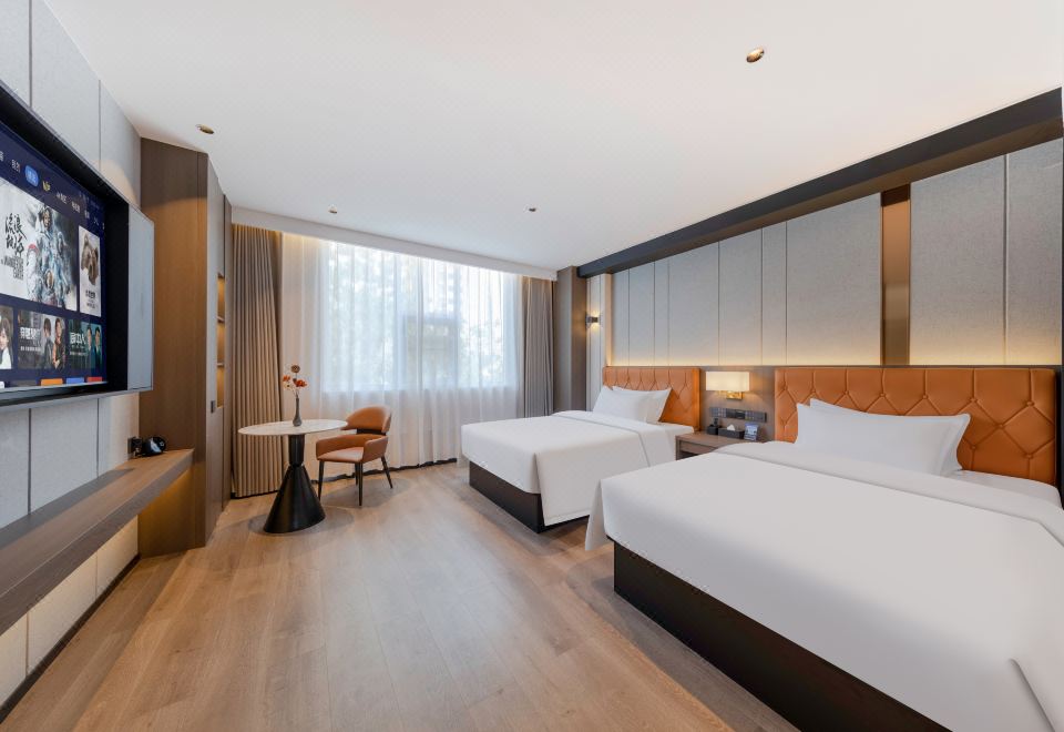 臻品·尊享雙床房『全屋智能+65寸電視投屏+直飲水』