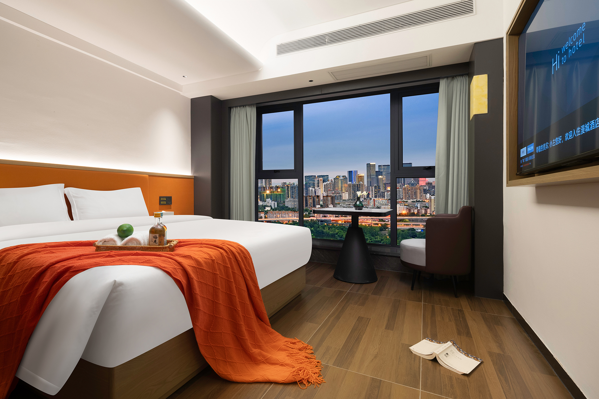 Slow·Living雅致大床房丨城市栖居丨语音客控丨茶具