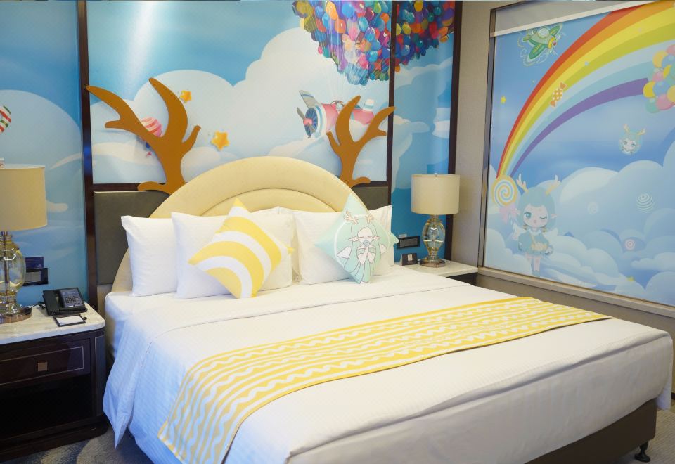 糖果飞屋上下铺滑梯房