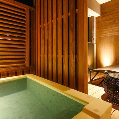 【特別フロア　湯楼】専有露天風呂テラス付ツイン ザ・シロヤマ テラス 津山 別邸 クーポン