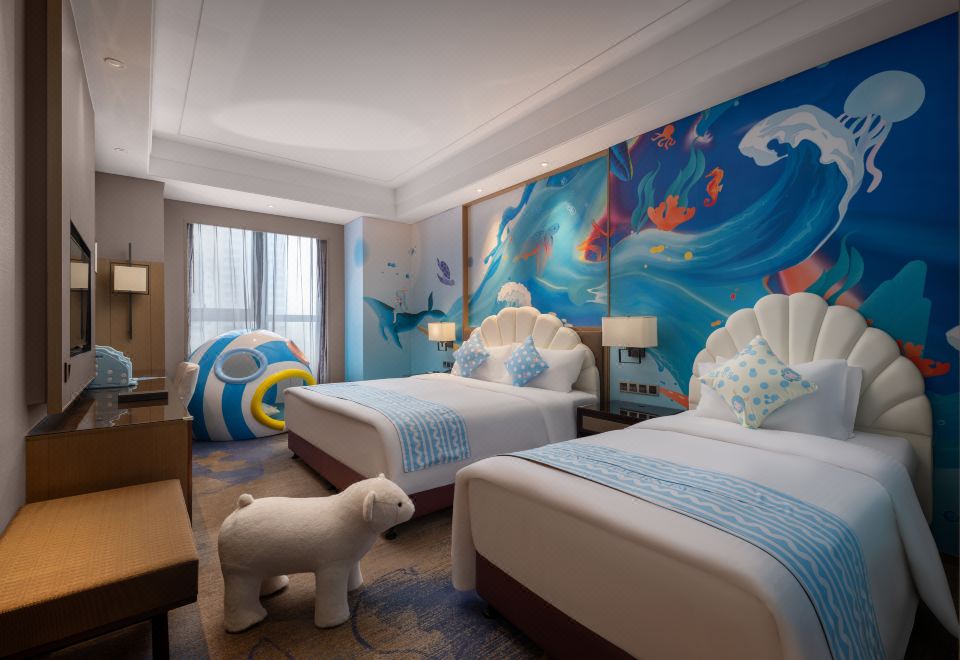 糖果飛屋主題雙床房（魚嘴小屋）