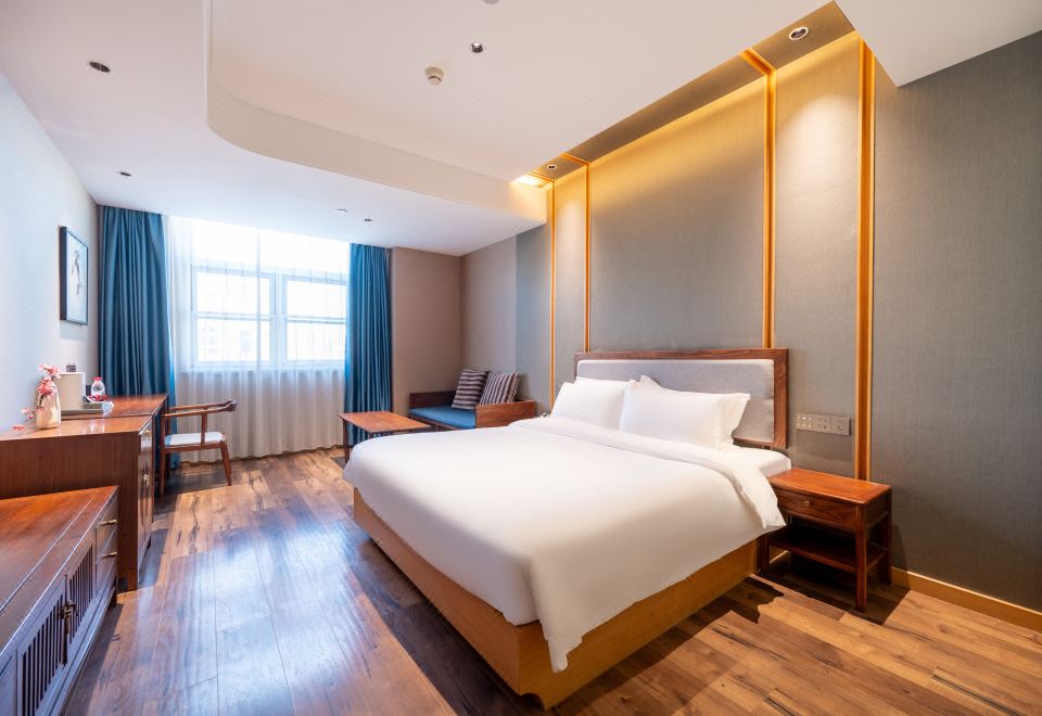 Zero Pressure Superior Sleep Double Bed Room (Smart Voice Control + Fridge + Mengbaihe Zero Pressure Bedding)