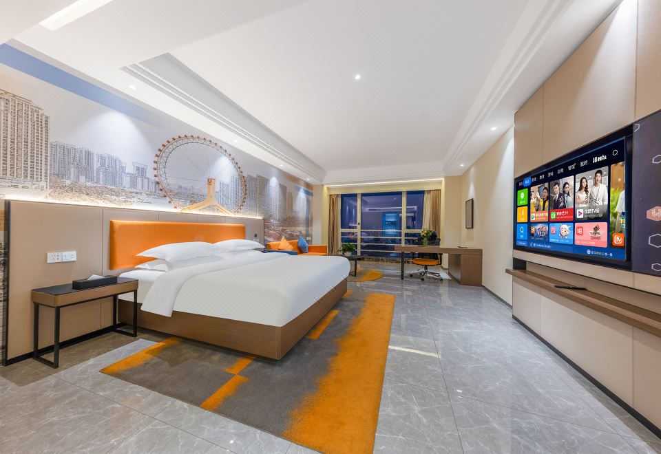 等云·观山高级大床房[高空远眺+都市疗愈+智能投屏]
