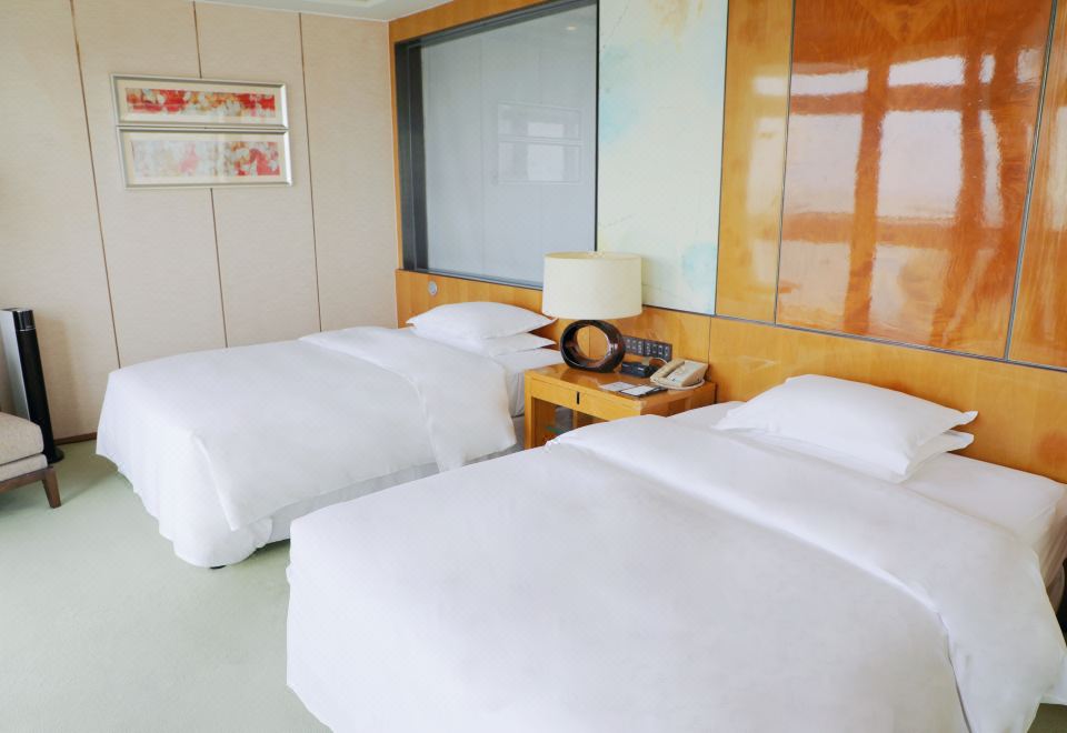 暖汤温泉·低楼层·湖景双床房