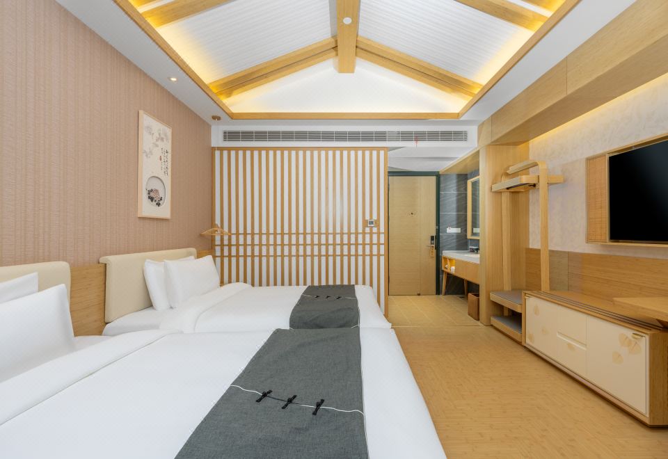 凌霜居雙床房·新中式風溫暖雅居+投屏電視+智能客控