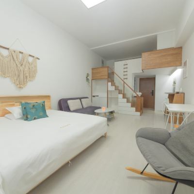 輕奢複式雙床房【深睡＋採光＋冰箱洗衣機+通風】 五緣度四季精品公寓（廈門高崎機場店）優惠