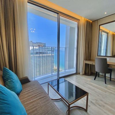 局部海景豪華雙人房 芽莊星之海灘全景飯店優惠