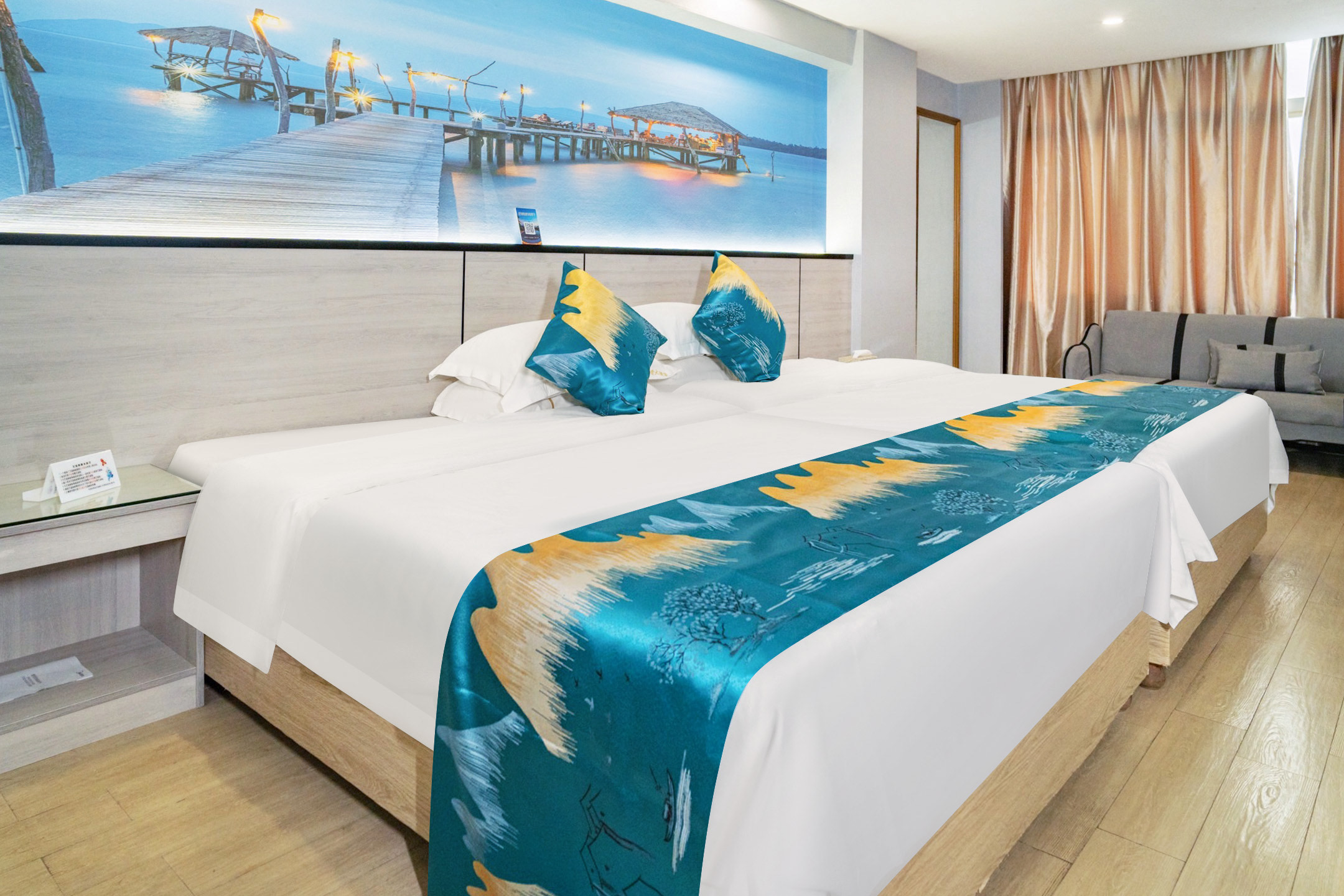 ALIXIANG|影音大床房丨（高清巨幕投影+原野沙发）