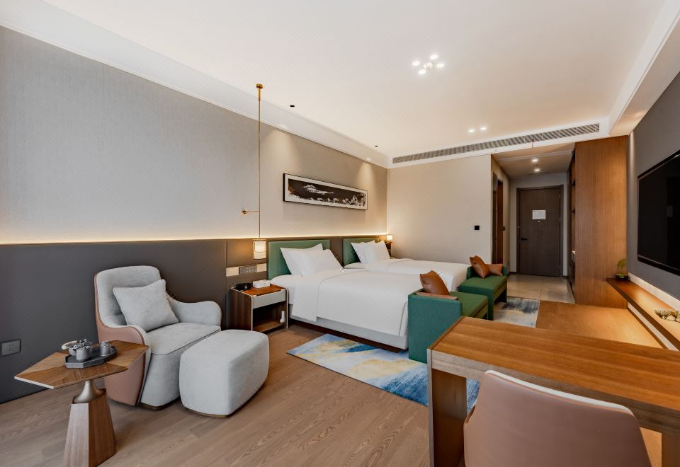 2號樓園景雙床房（語音智能客控+75寸投屏電視）