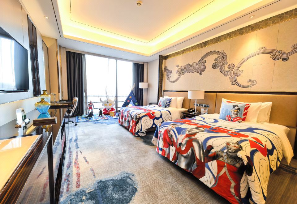 奧特曼親子雙床房-史詩級IP+卡通布置