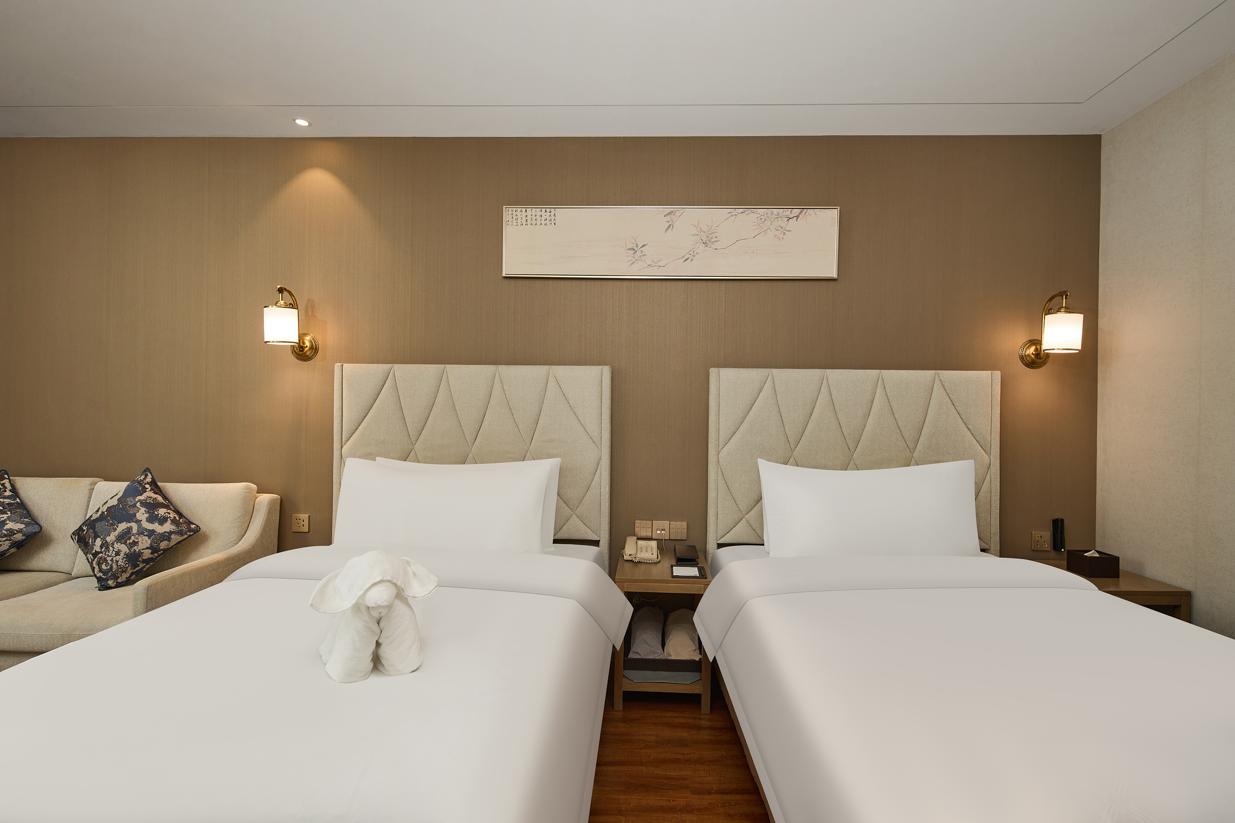 Arula·富宫尊享双床房（可投屏液晶电视）