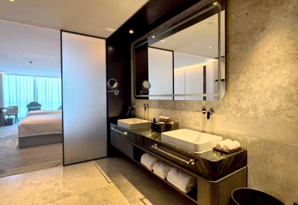 云端·高级双床房｜百米城景+氧吧蛋+空气机