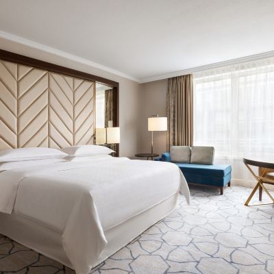 優質，配有會員休息室，客房，1張特大床 華沙喜來登大酒店優惠