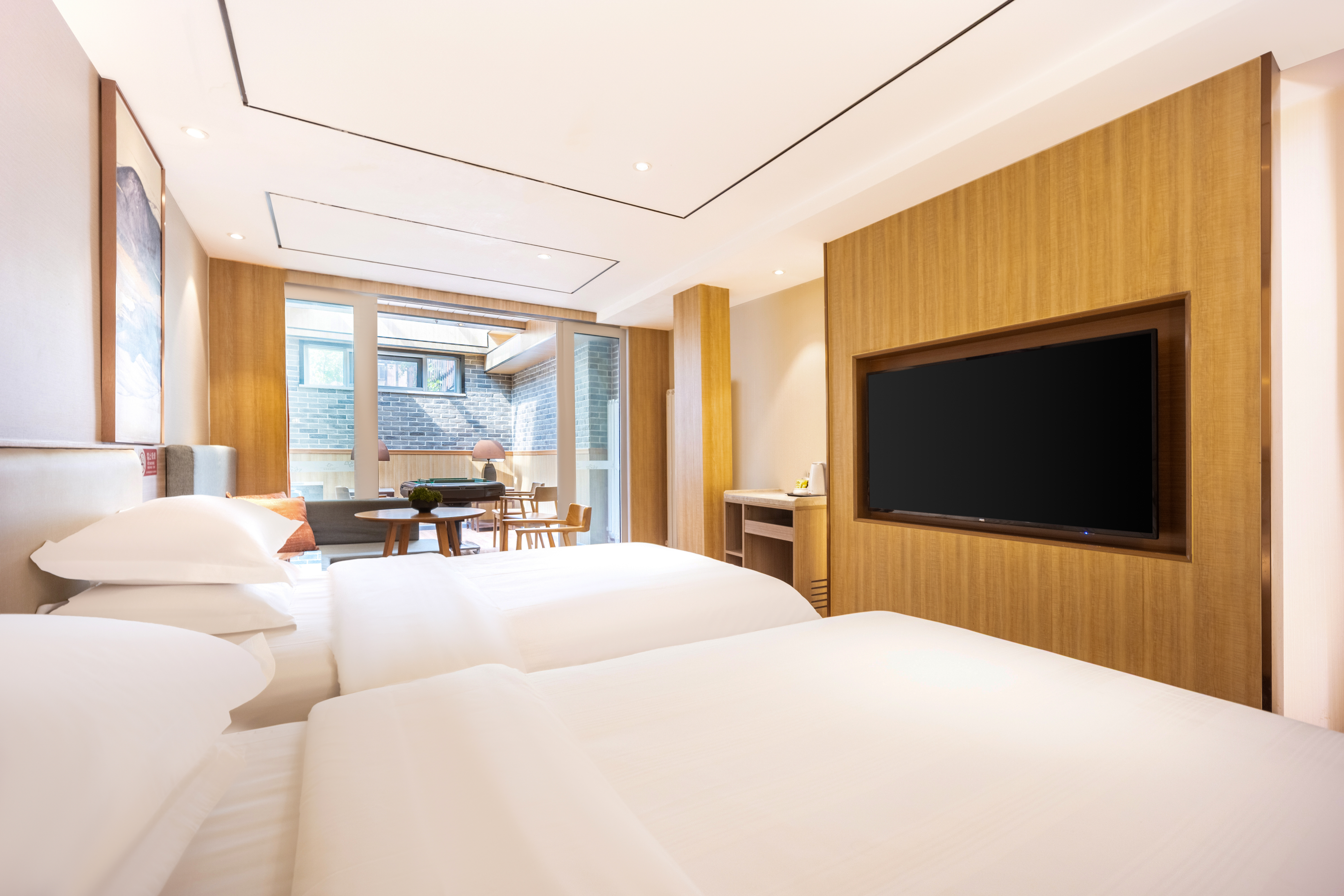 奢雅 | 麻将双床房（喜临门床垫+智能马桶+小冰箱）