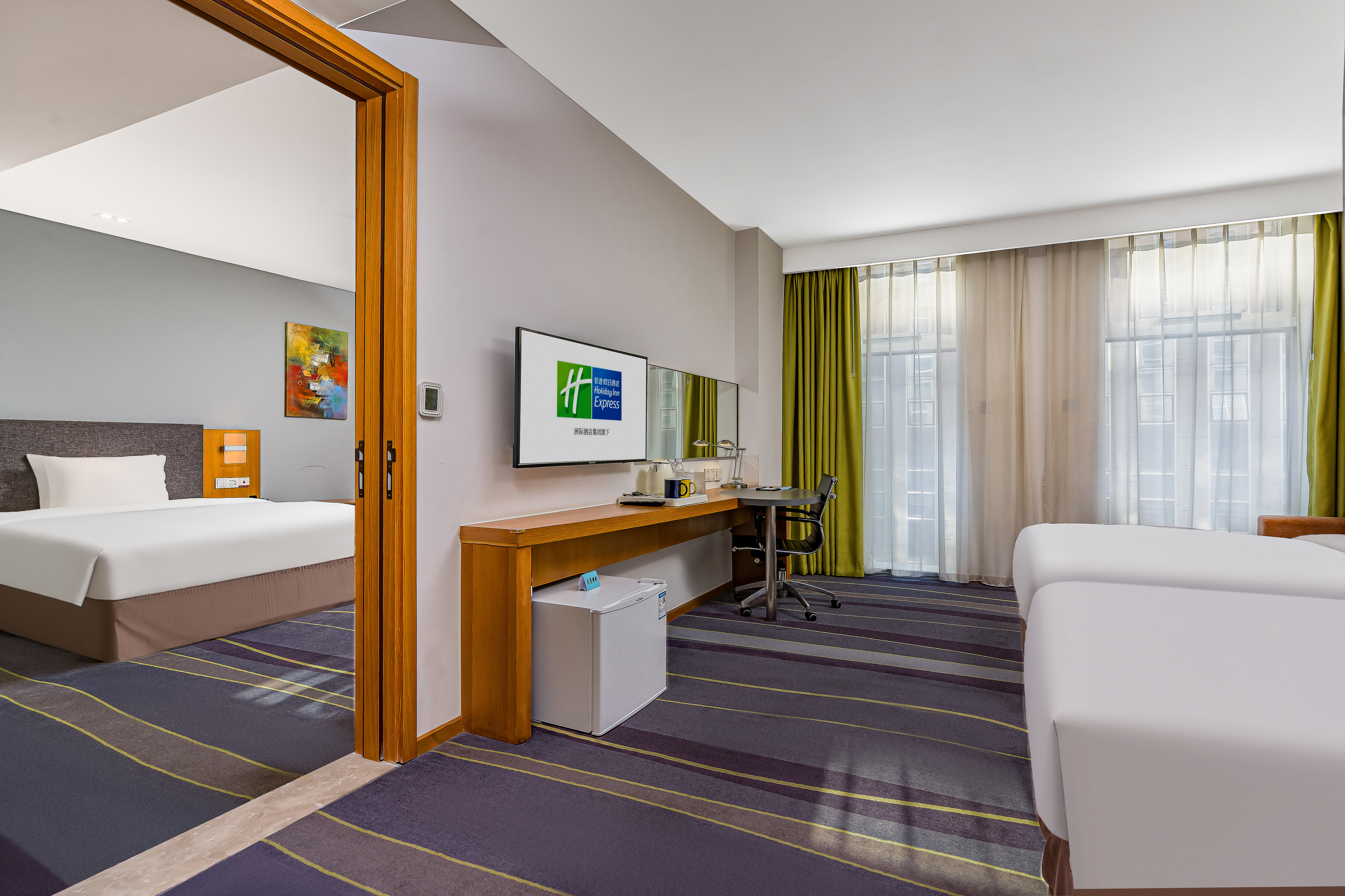 豪华三床房·无障碍【双卧双衞+大床+两张单人床】