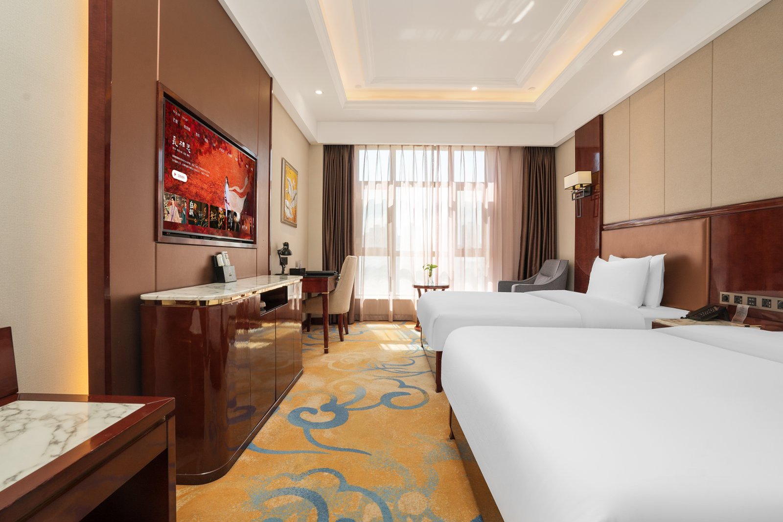 豪华双床房︱临园风景+舒适睡眠