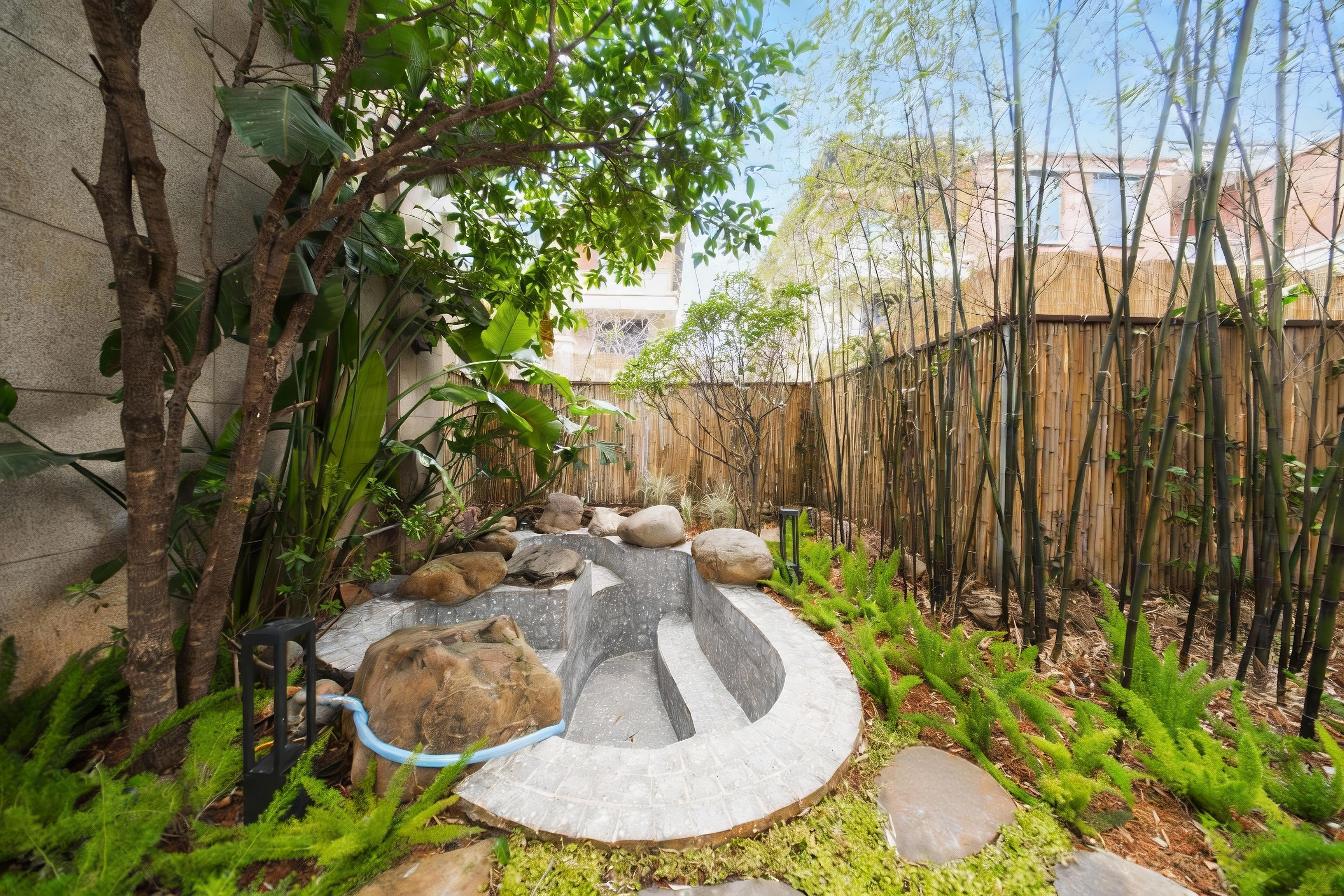 栖峦·谧境私汤大床房「庭院私汤+无限放水+东南亚风」