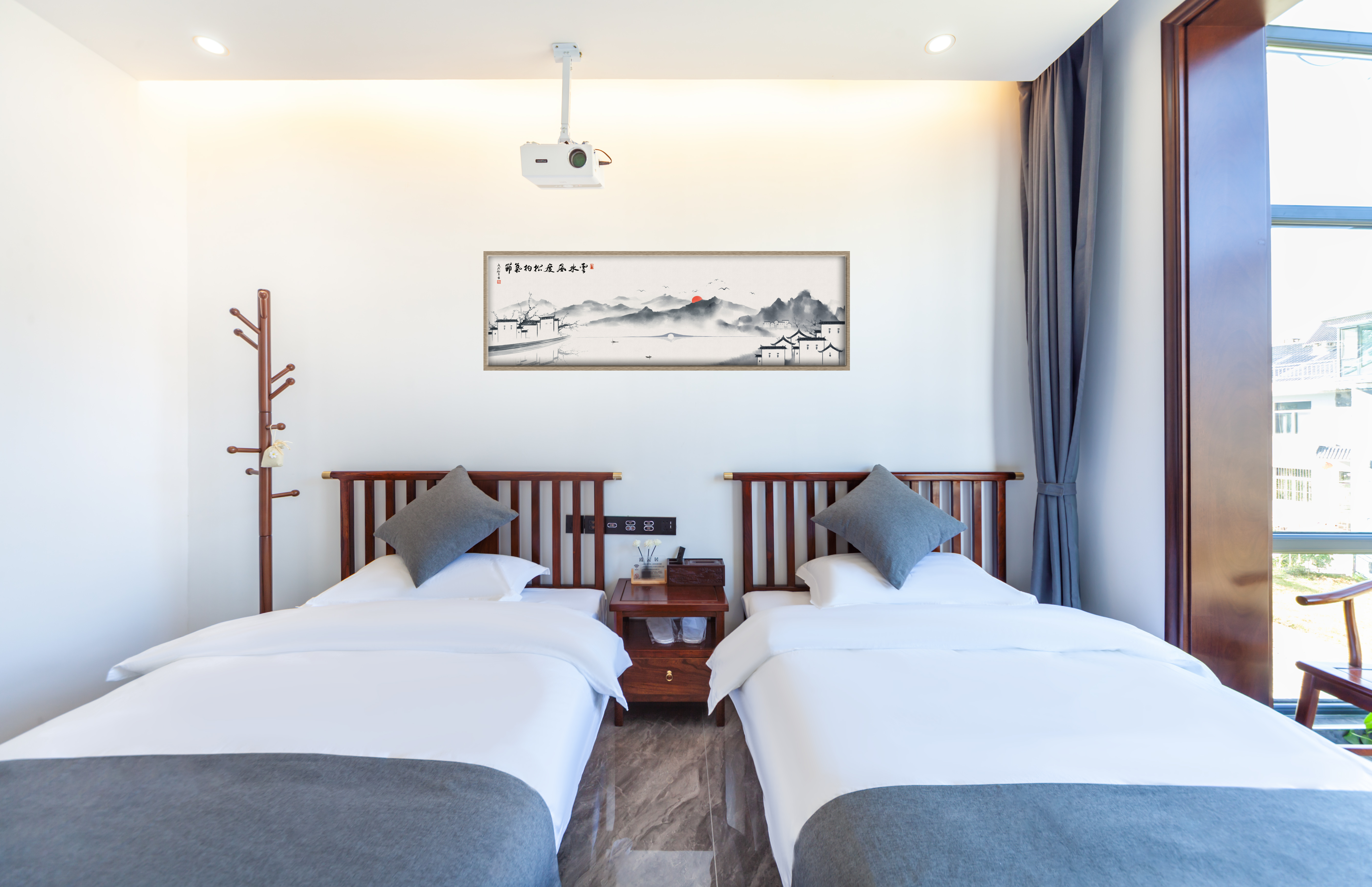 久栖·豪华智能影视双床房（地暖）