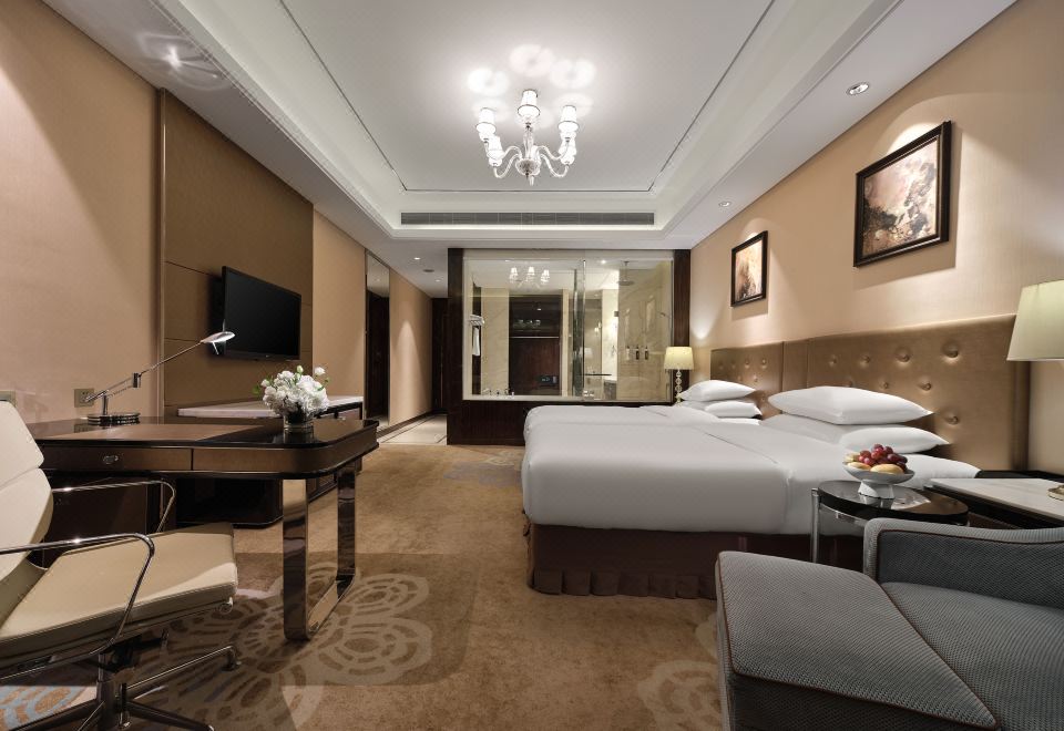 高级双床房（全景落地窗+躺卧沙发）