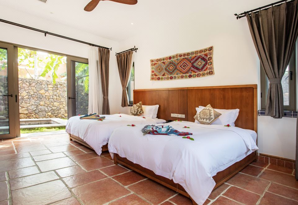 摩洛哥紅房別墅雙床房