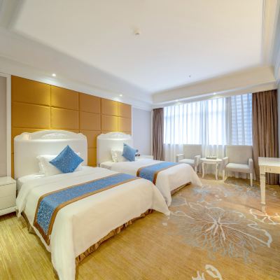 新裝修豪華雙床房 清遠美林國際飯店（清新古龍峽飛來湖公園店）優惠