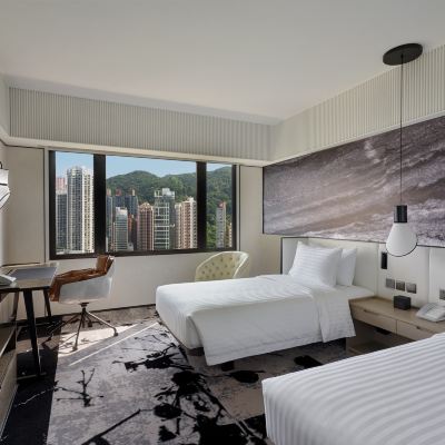 尊貴客房, 全景, 2張單人床 香港柏寧鉑爾曼飯店優惠