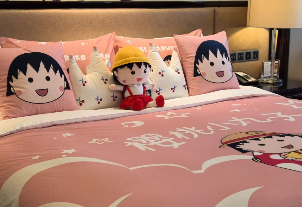 樱桃小丸子亲子家庭套房-童趣小屋帐篷+定制打卡相框